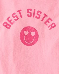Girls Best Sister Graphic Tee