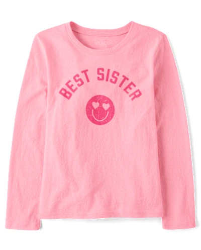 Girls Best Sister Graphic Tee