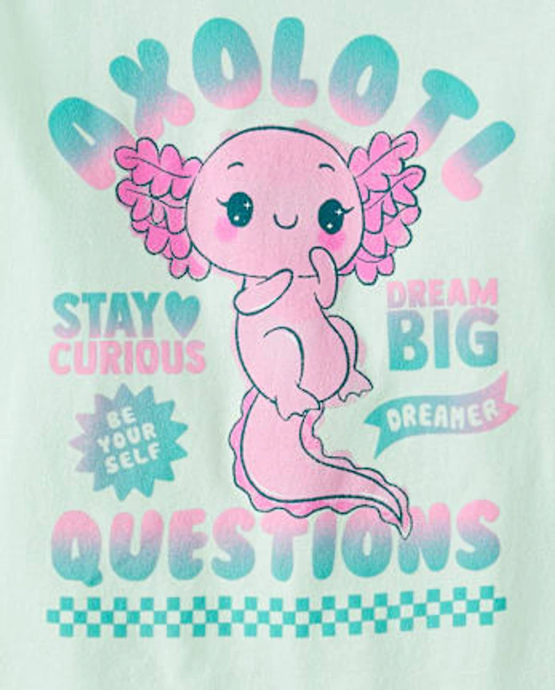 Girls Axolotl Questions Graphic Tee