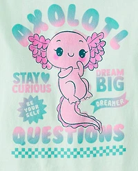 Girls Axolotl Questions Graphic Tee