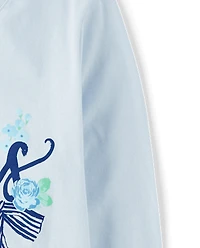 Girls Paris Blues Graphic Tee