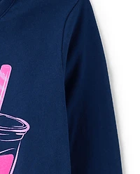 T-shirt graphique « Girls You Had Me At Boba »