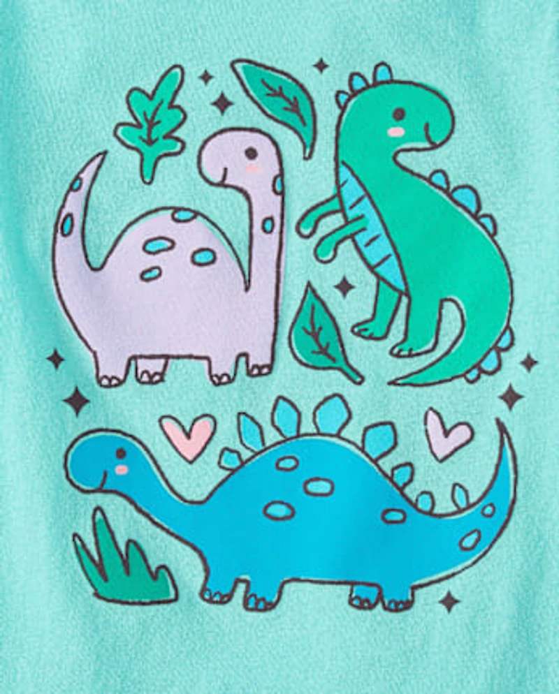 Baby And Toddler Girls Dino Doodles Graphic Tee