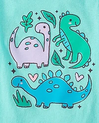 Baby And Toddler Girls Dino Doodles Graphic Tee