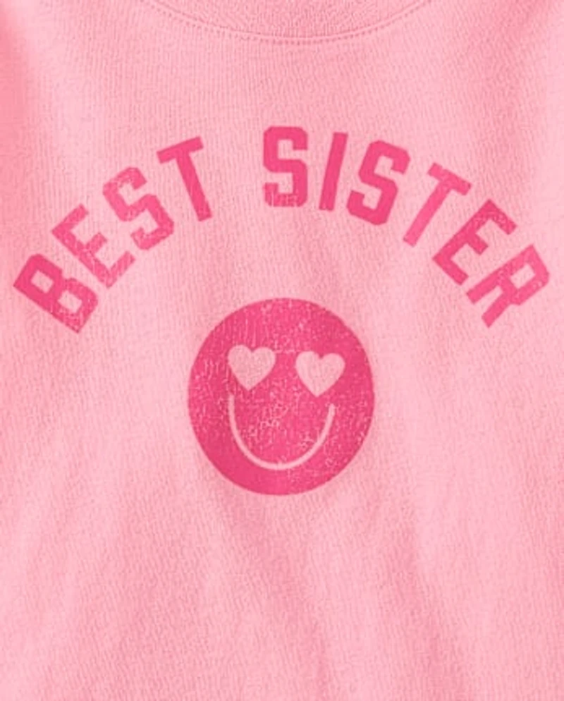 Baby And Toddler Girls Best Sister Graphic Tee
