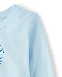 Baby And Toddler Girls Dog Heart Graphic Tee