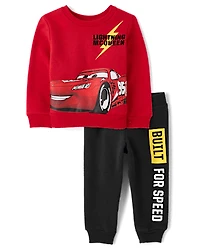 Baby And Toddler Boys Cars™ Lightning McQueen 2-Piece Outfit Set