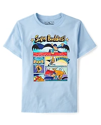Boys Dog Man Buddies Graphic Tee