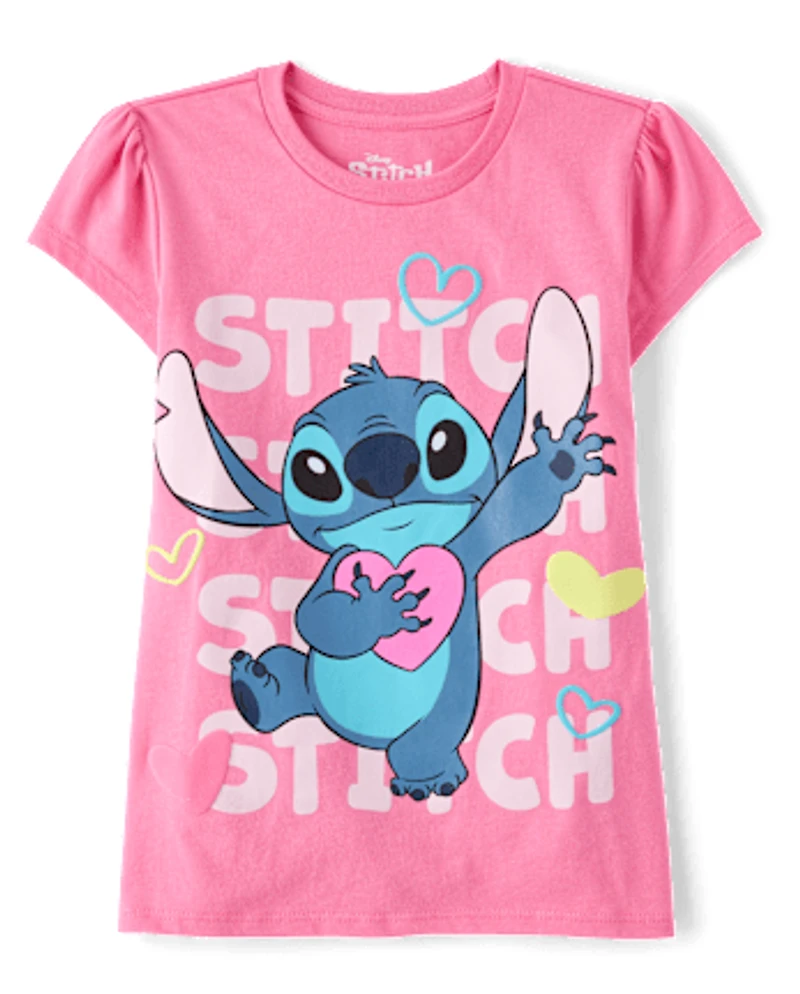 Girls Stitch™ Heart Graphic Tee