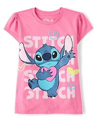 Girls Stitch™ Heart Graphic Tee