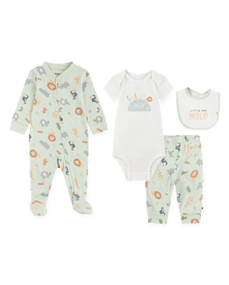 Baby Boys Huggies™ Animal 4-Piece Take Me Home Set