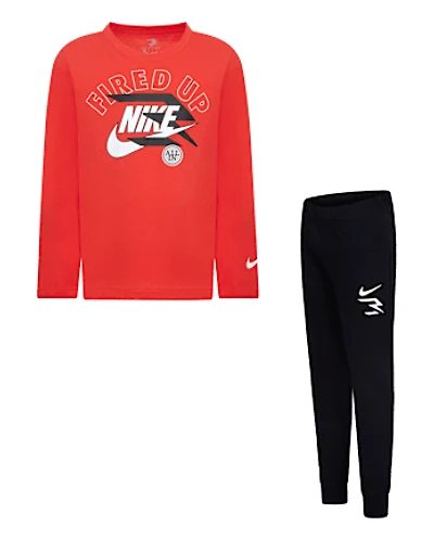 Boys Nike 3BRAND by Russell Wilson™ Fired Up 2-Piece Outfit Set