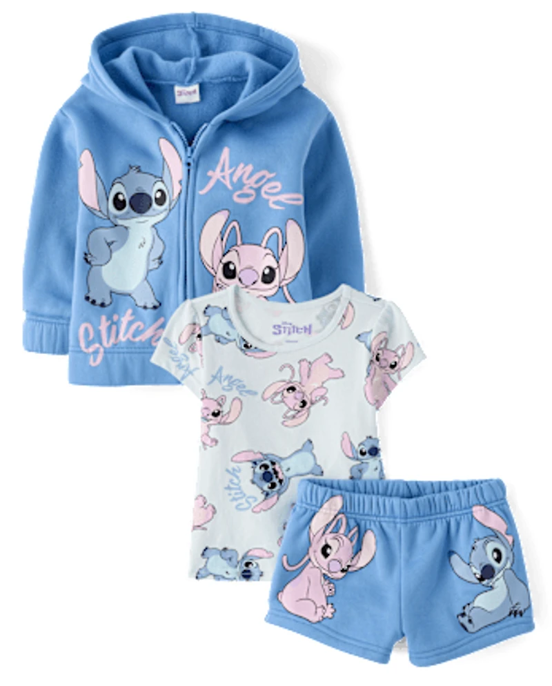 Girls Stitch™ And Angel 3-Piece Outfit Set