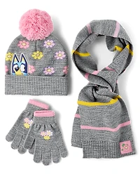 Girls Bluey™ 3-Piece Cold Weather Set