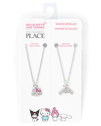 Girls Hello Kitty And Friends™ Pave Necklace 2-Pack