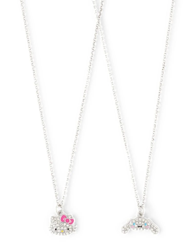 Girls Hello Kitty And Friends™ Pave Necklace 2-Pack