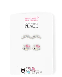 Girls Hello Kitty And Friends™ Pave Earrings 2-Pack