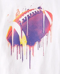 Boys Football Drip Graphic Tee