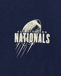 Boys National Football Front And Back Graphic Tee