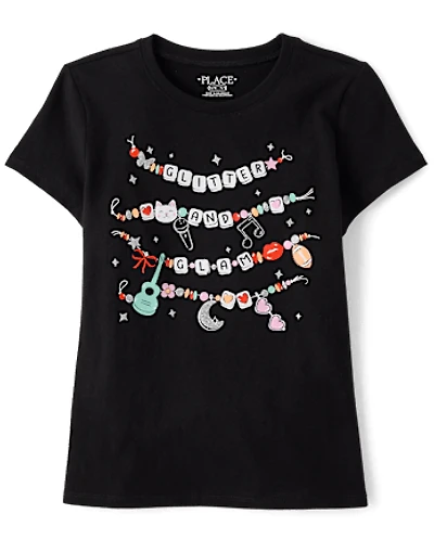 Girls Friendship Bracelet Graphic Tee