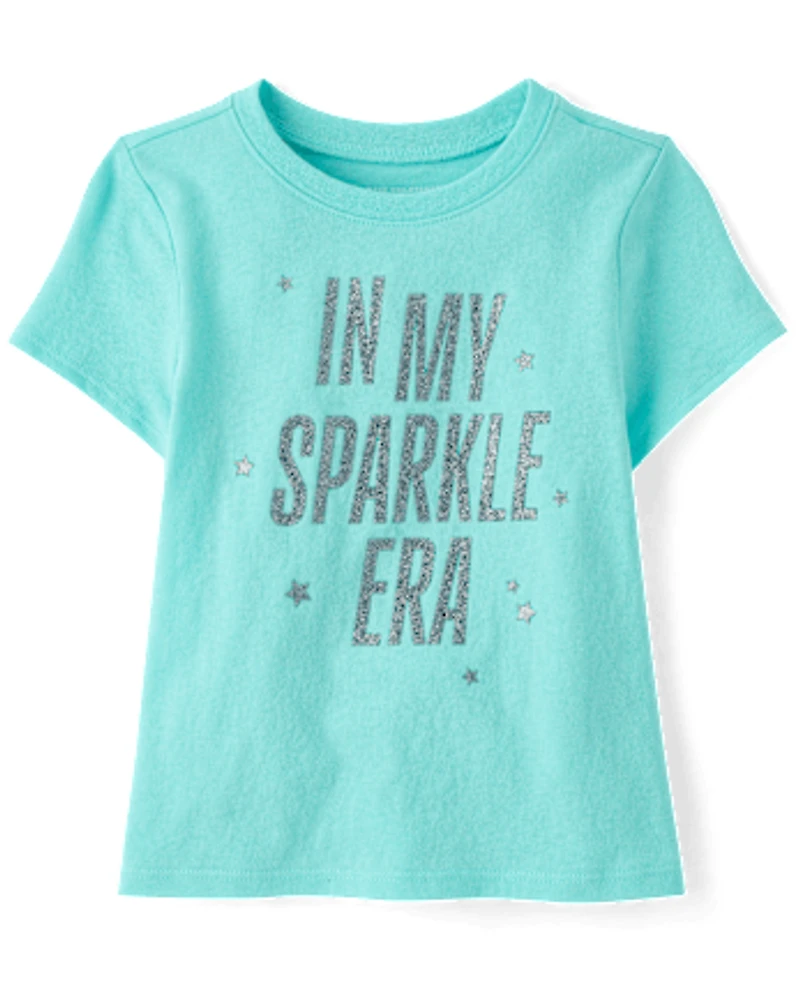 Baby And Toddler Girls Sparkle Era Graphic Tee