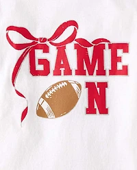 Girls Game On Oversized Graphic Tee