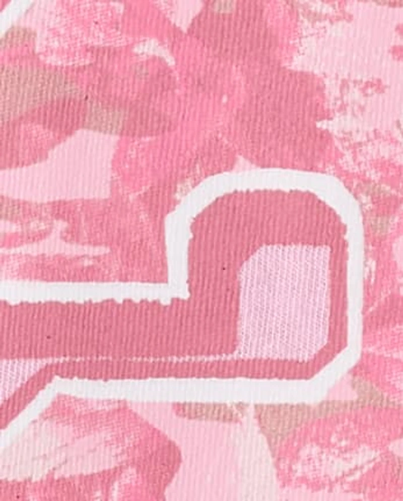 Girls Camo 12 Graphic Tee