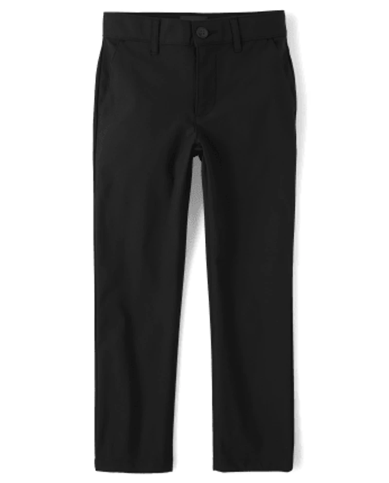 Boys Uniform Quick Dry Skinny Premium Chino Pants 3-Pack