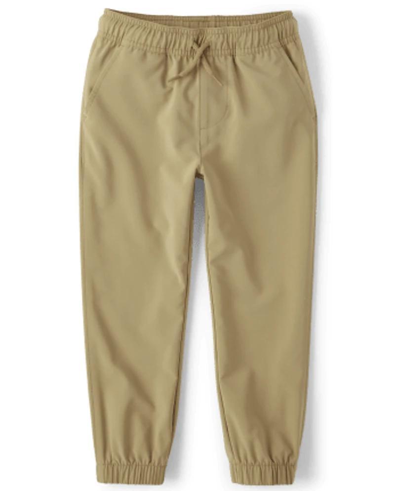 Boys Quick Dry Pull On Jogger Pants 2-Pack