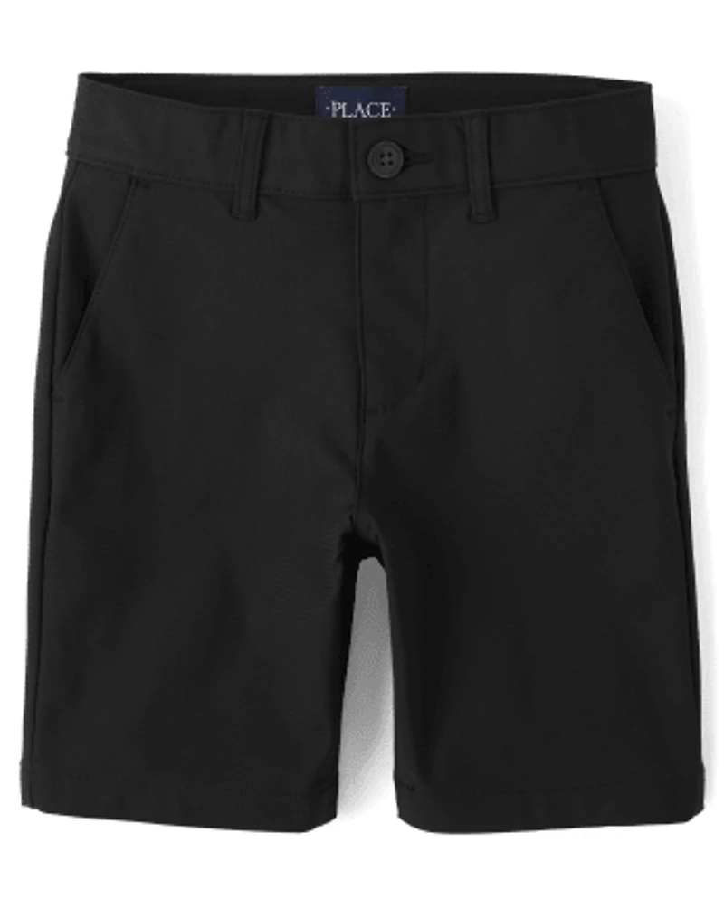 Boys Uniform Quick Dry Premium Chino Shorts 3-Pack