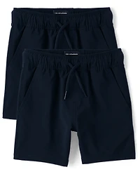 Baby And Toddler Boys Quick Dry Pull On Jogger Shorts