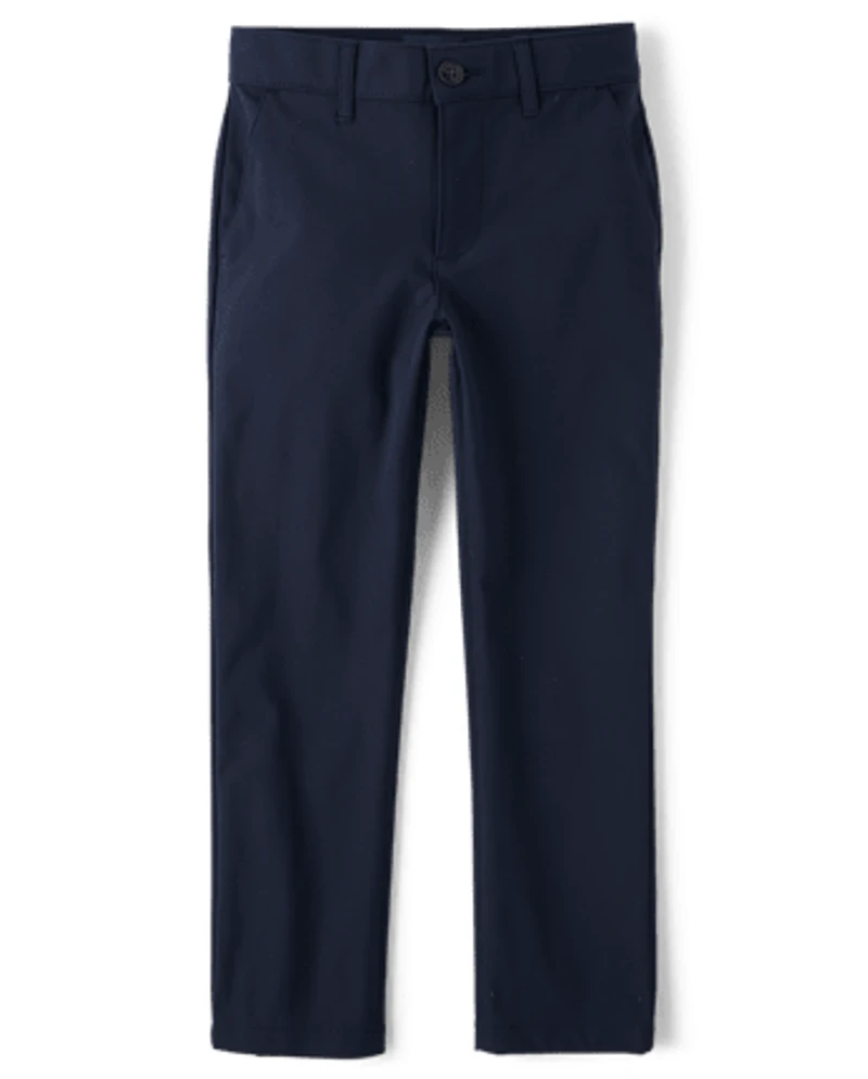 Boys Uniform Quick Dry Skinny Chino Pants 2-Pack