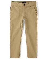 Boys Uniform Quick Dry Skinny Chino Pants 2-Pack