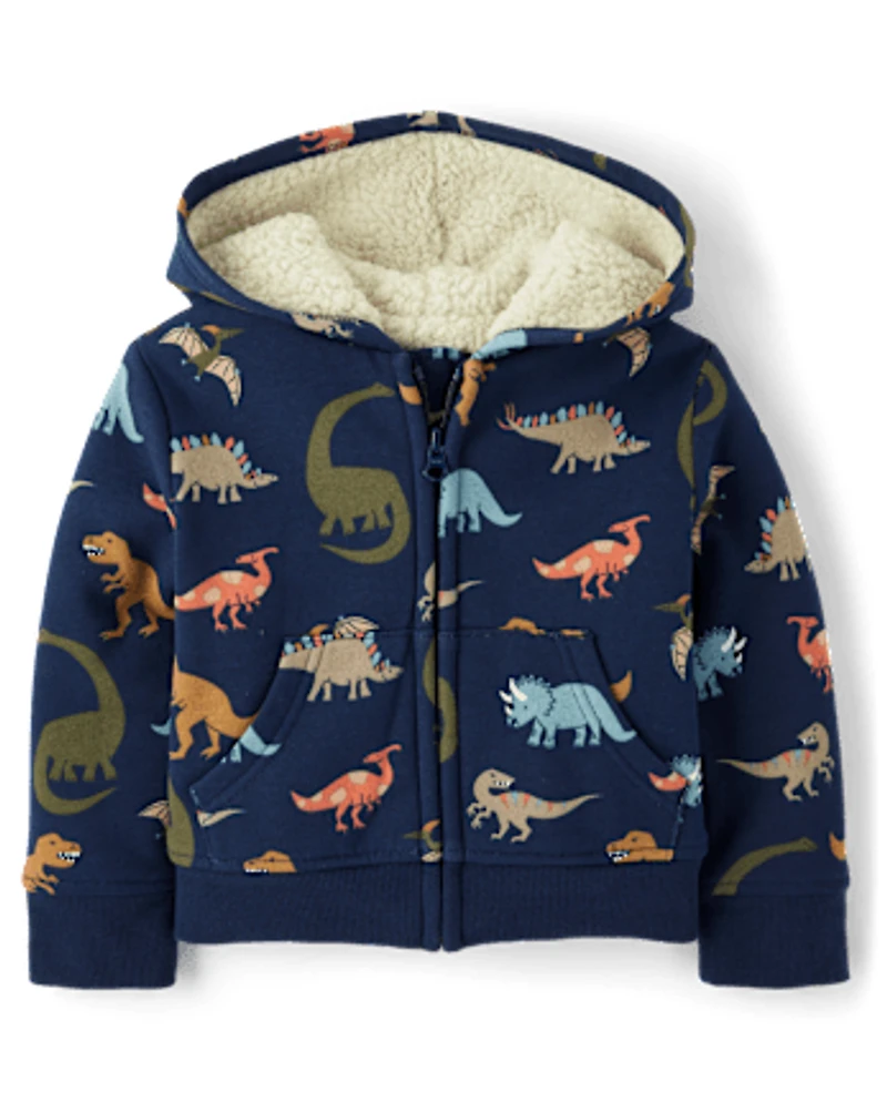 Baby And Toddler Boys Dino Premium Fleece 2-Piece Outfit Set