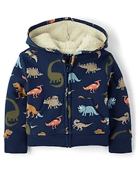 Baby And Toddler Boys Dino Premium Fleece 2-Piece Outfit Set