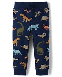 Baby And Toddler Boys Dino Premium Fleece 2-Piece Outfit Set