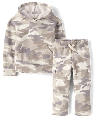 Baby And Toddler Camo Premium Fleece 2-Piece Outfit Set