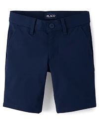Girls Uniform Quick Dry Chino Shorts 2-Pack