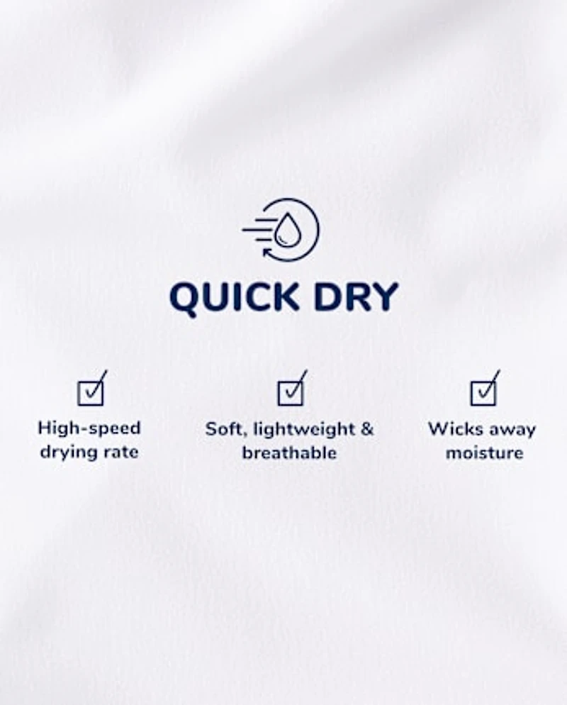 Girls Uniform Quick Dry Chino Shorts 2-Pack