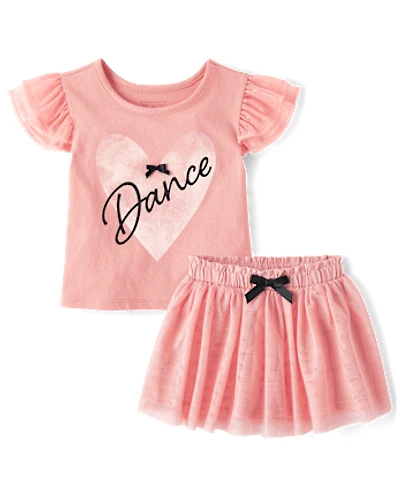 Toddler Girls Dance 2-Piece Outfit Set