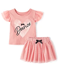 Toddler Girls Dance 2-Piece Outfit Set