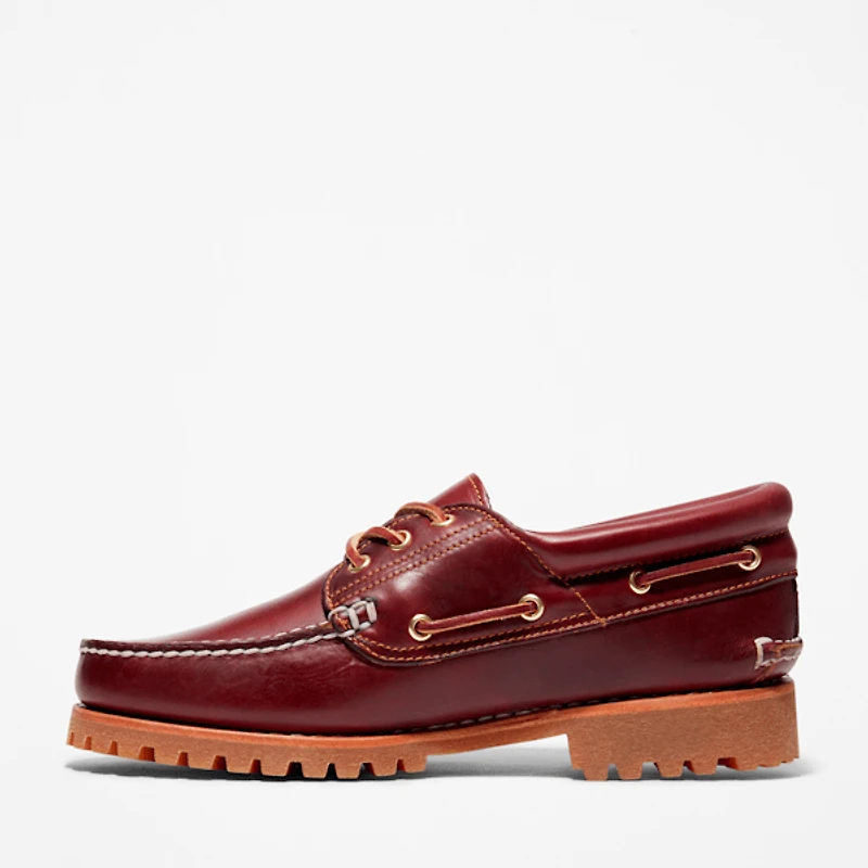 Men's Timberland® Authentic 3-Eye Lug Handsewn Boat Shoe