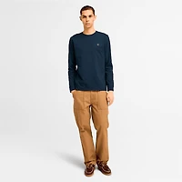 Men's Oyster River Chest Logo Long-Sleeve T-Shirt