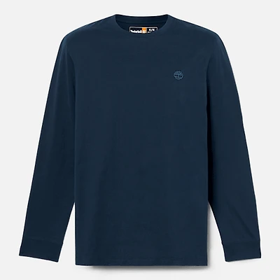 Men's Oyster River Chest Logo Long-Sleeve T-Shirt