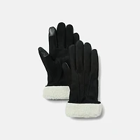 Women's Leather Gloves with Fleece Cuffs