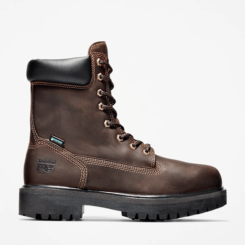 Men's Direct Attach 8" Soft Toe Waterproof Insulated Work Boot