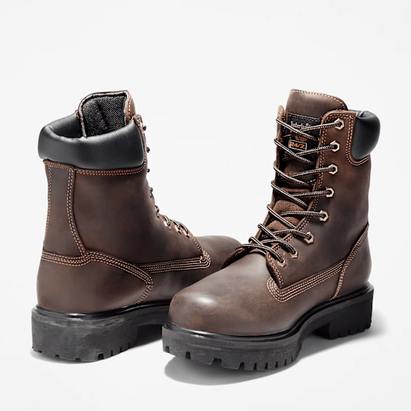 Men's Direct Attach 8" Soft Toe Waterproof Insulated Work Boot