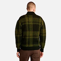 Men's Plaid Full Zip Cardigan