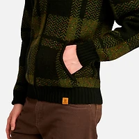 Men's Plaid Full Zip Cardigan