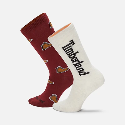 2-Pack Timberland® All Over Print Crew Sock